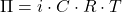 \[ \Pi = i \cdot C \cdot R \cdot T \]