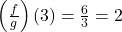 \left(\frac{f}{g}\right)(3) = \frac{6}{3} = 2