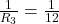 \frac{1}{R_3} = \frac{1}{12}