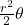 \frac{r^2}{2} \theta