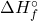 \Delta H_f^\circ