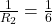 \frac{1}{R_2} = \frac{1}{6}