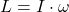 [ L = I cdot omega ]