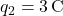 q_2 = 3 \, \text{C}